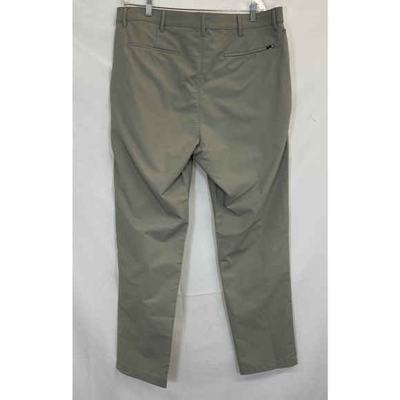 NWT Banana Republic Men's Flat Front Stretch Golf Pants, London Fog, 40X32 Chrty - Picture 2 of 9